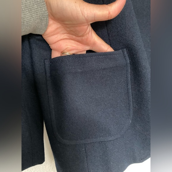 VINTAGE Bristol County Navy Wool Blazer - Picture 8 of 11